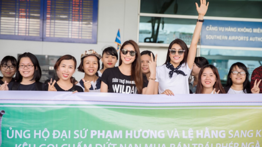 Pham Huong joins campaign to end illegal wildlife trade