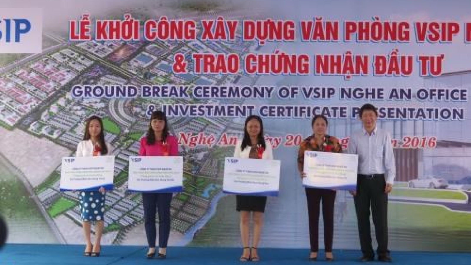VSIP Nghe An builds office area