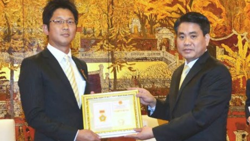 Japanese diplomat honoured for boosting Hanoi-Japan ties