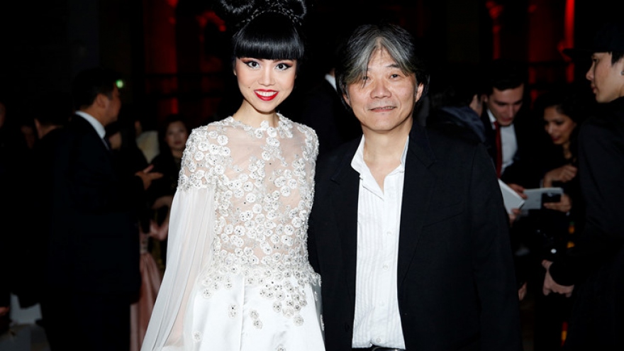 Jessica Minh Anh sparkles at Paris fashion week