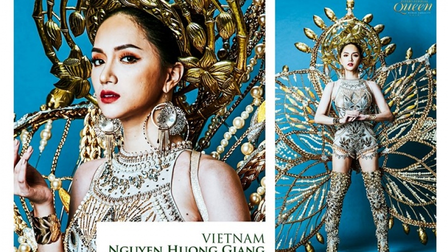 Huong Giang and transgender beauties dazzle in national costumes 