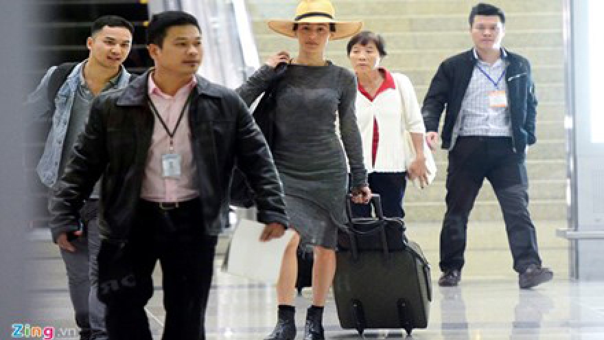 Maggie Q in Hanoi as WildAid ambassador