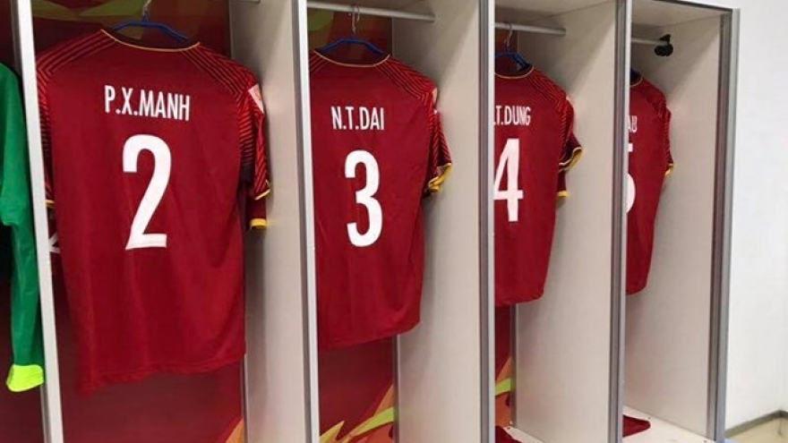 Vietnam U23s’ dressing room for AFC final