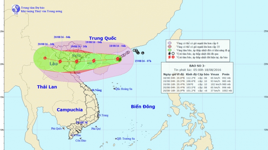 Third tropical storm expected