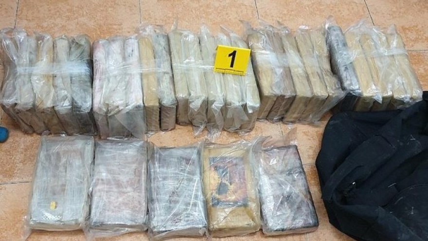 120kg shipment of cocaine seized in Tien Giang 