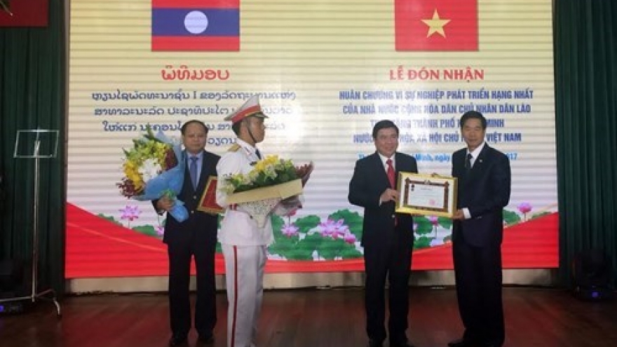 HCM City honoured with Laos’ noblest order