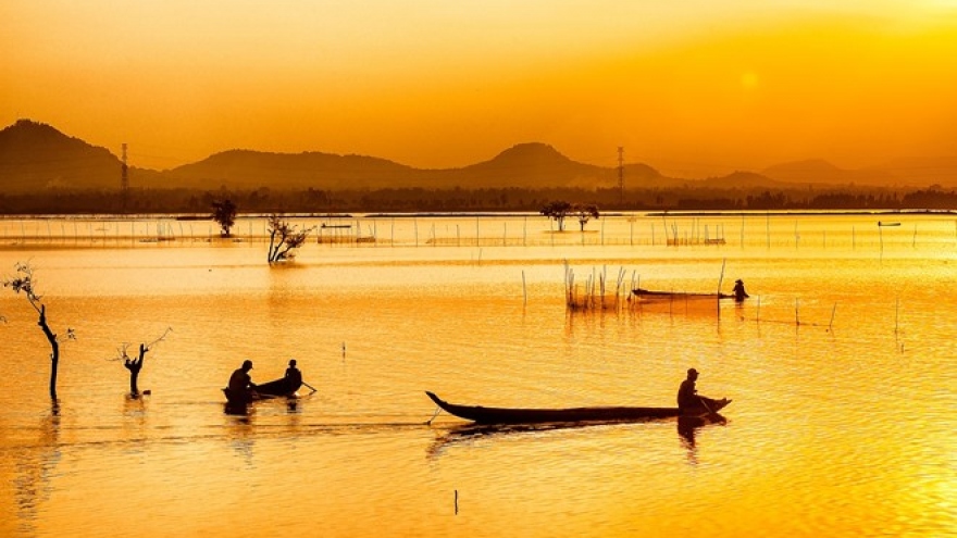 Beauty of Mekong Delta during floating season
