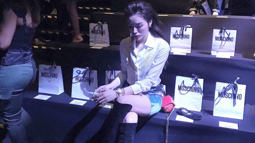 Ky Duyen sits front row at Milan Fashion Week