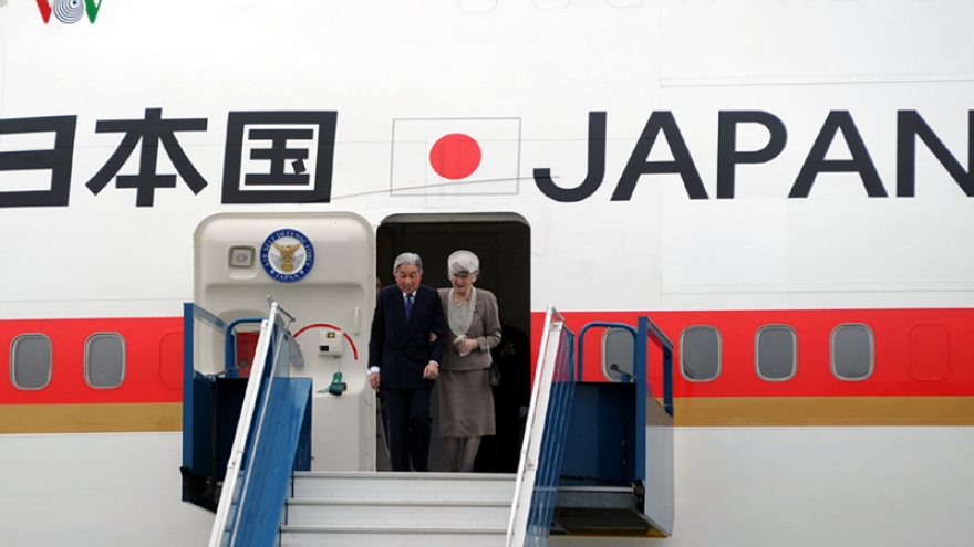 Japan emperor, empress arrive in Vietnam today