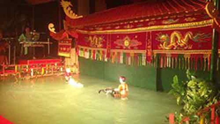 New water puppetry theater opened in town