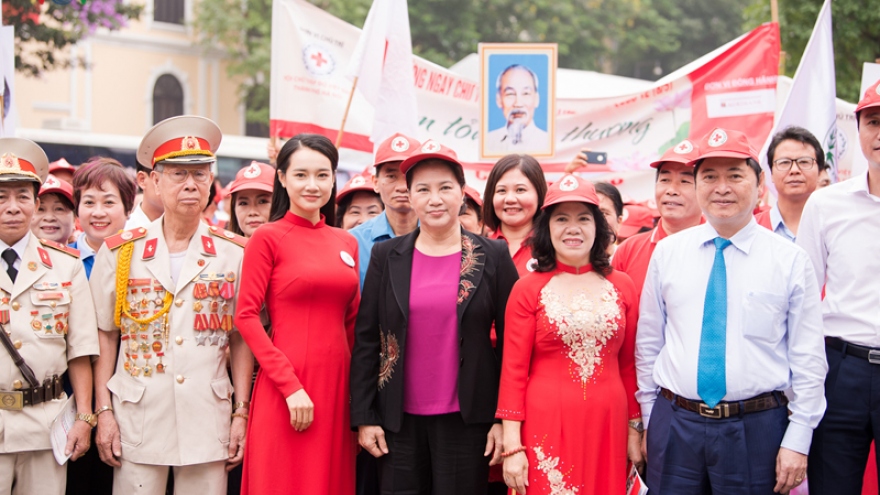 NA Chairwoman joins parade for Humanitarian Month 2019
