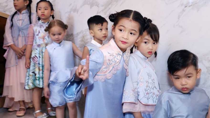 Child models strut the catwalk at Junior Fashion Runway