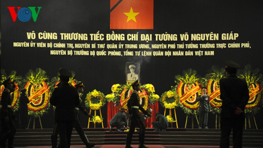 Before General Giap’s memorial service 