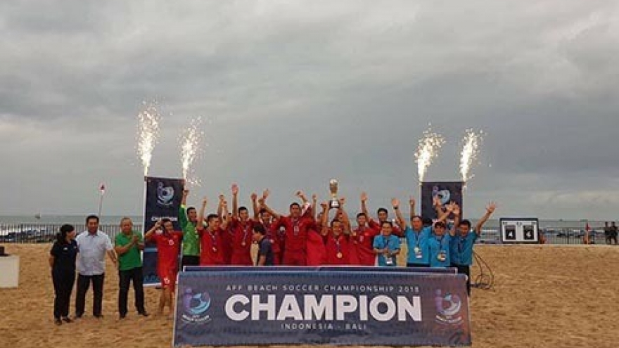 Vietnam champion ASEAN beach football tourney