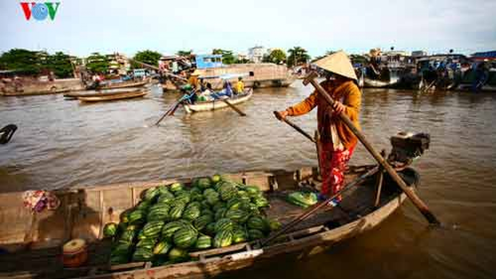 Cai Rang Floating Market in Can Tho