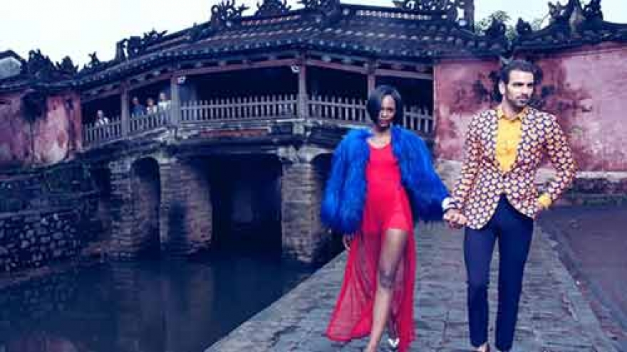 Winners of America's Next Top Model pose in Hoi An