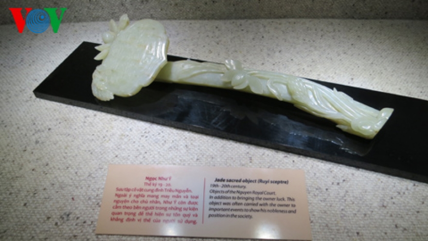Jewellery artifacts on display in Hanoi