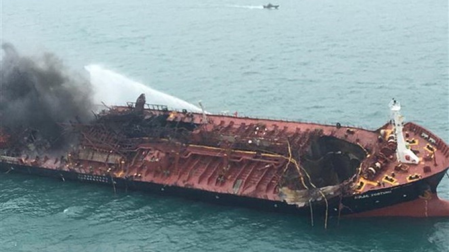 VN oil tanker fire: Search, rescue efforts underway