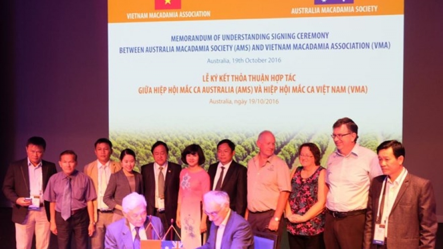 Vietnamese, Australian macadamia associations shake hands
