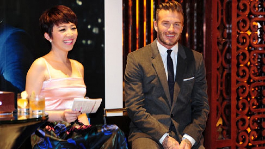 Stars of stage and screen meet David Beckham