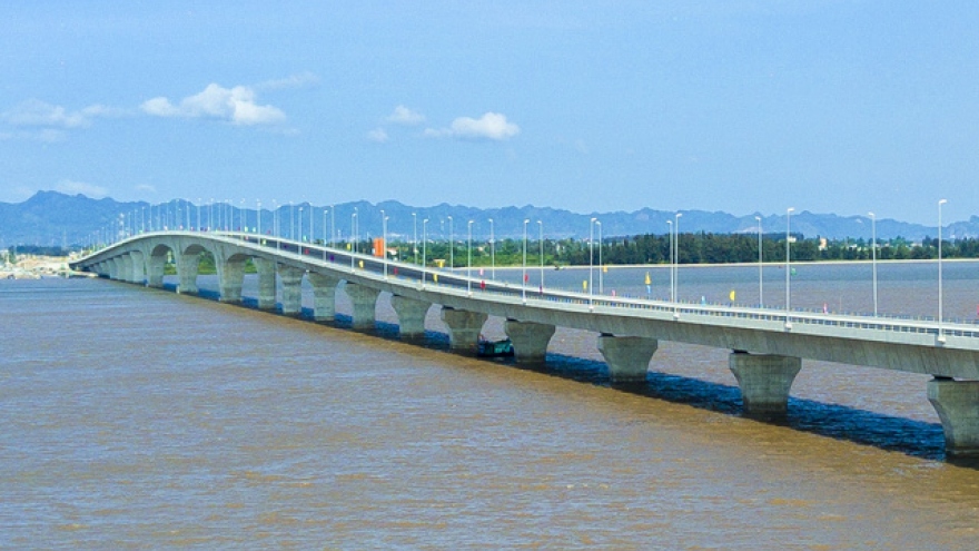 Overview picture of Southeast Asia’s longest cross-sea bridge