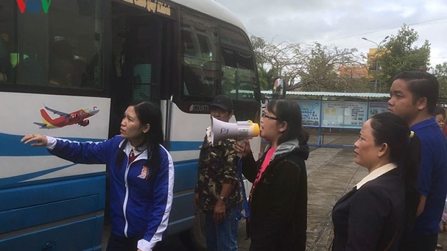 People safely return home after passing of Typhoon Tembin