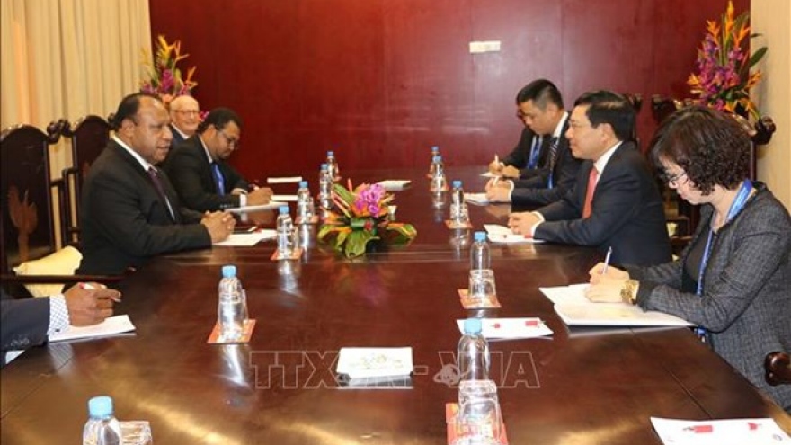 Deputy PM Binh Minh meets with Papua New Guinea FM