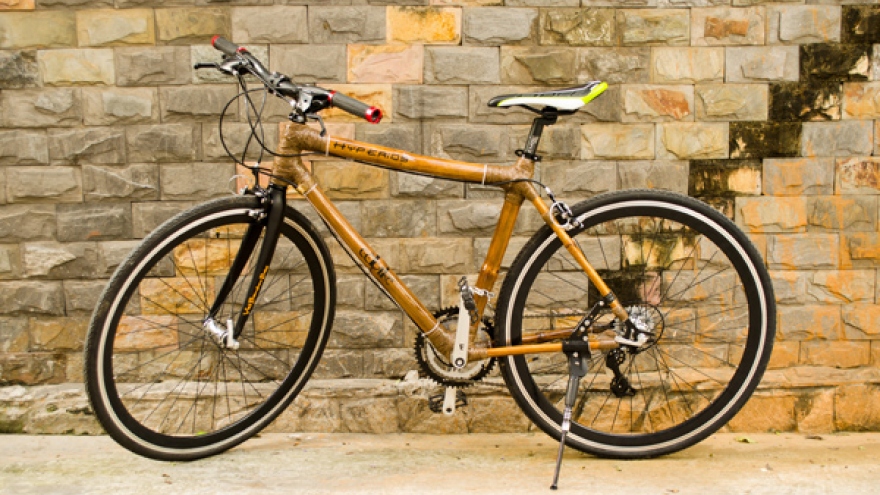 Bamboo- made bicycle, unique product in Hoi An