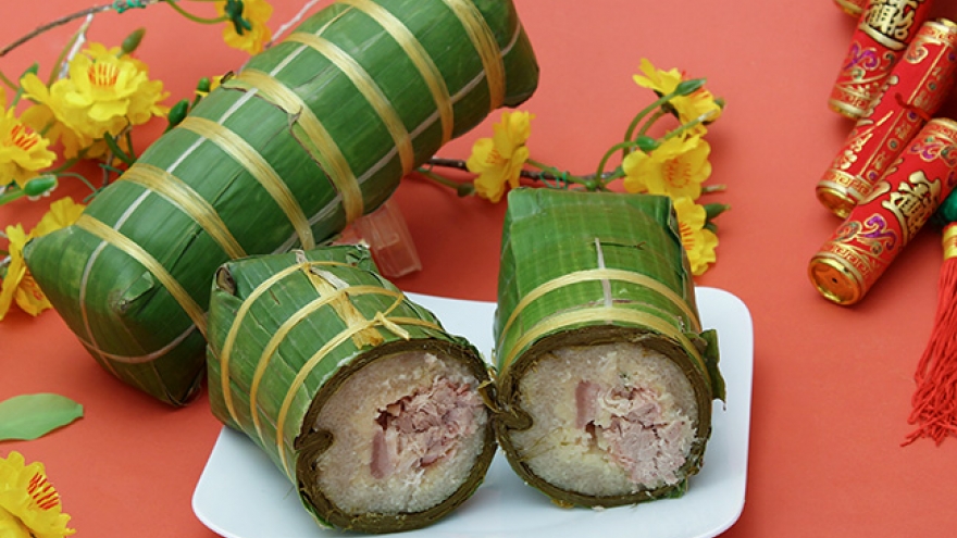 Banh Tet traditional cake in southern Vietnam