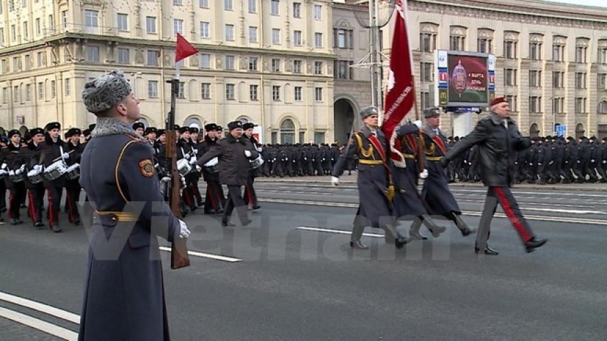Public security minister attends Belarus’s parade