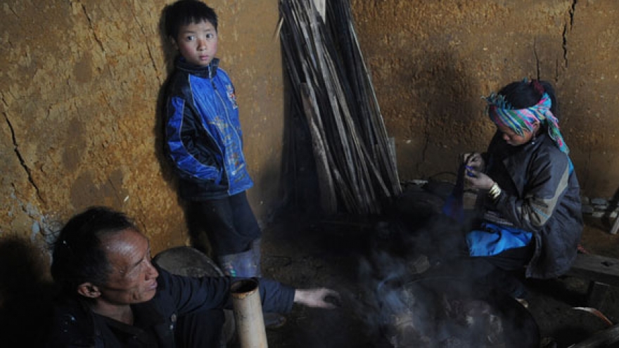 Austere living conditions for Vietnam ethnic minority children