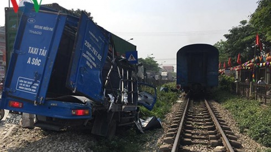 One injured as North-south train hits truck