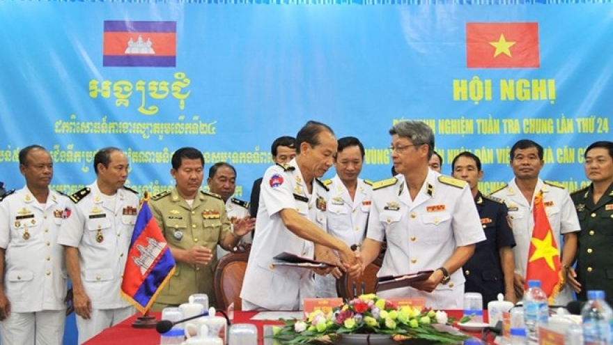Vietnam, Cambodia review joint patrols at sea