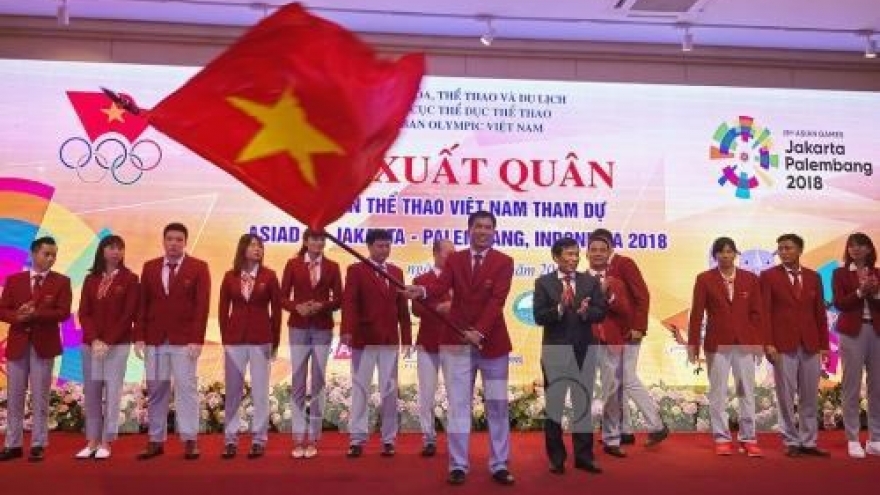 Ceremony sees off Vietnamese sport delegation to Asian Games 2018