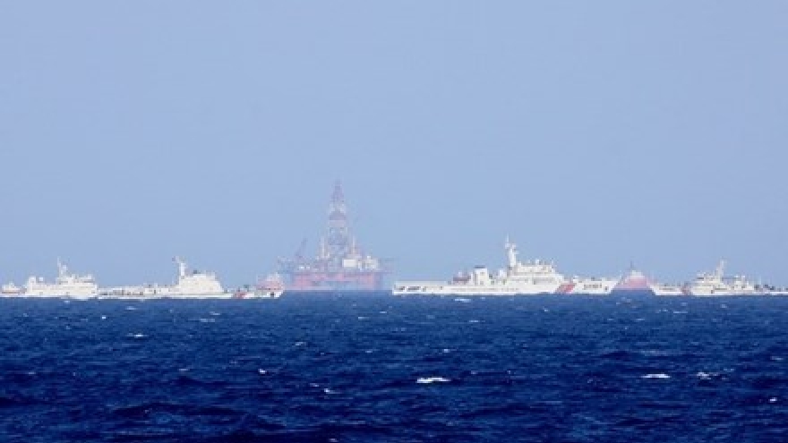 China increases military ship presence in illegal rig’s vicinity