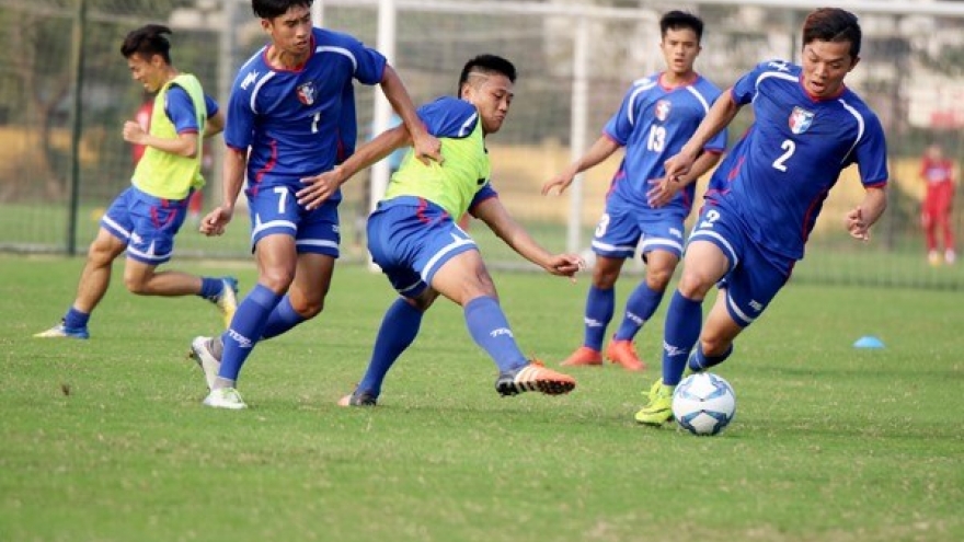 Chinese Taipei team arrives for friendly match