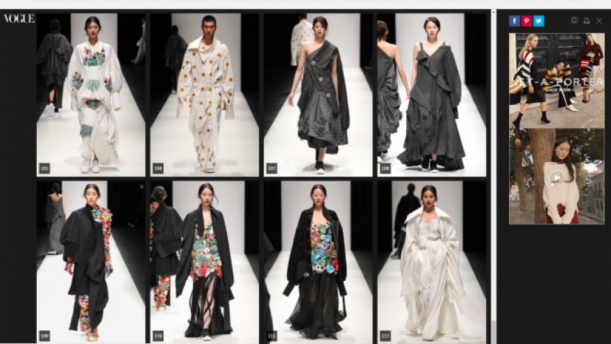 Vogue hails latest collection of designer Cong Tri