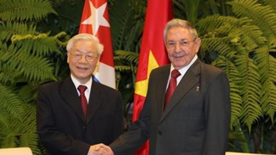 Party leader Nguyen Phu Trong winds up State visit to Cuba