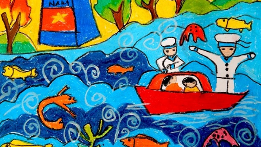 Da Nang exhibition showcases disabled kids’ paintings