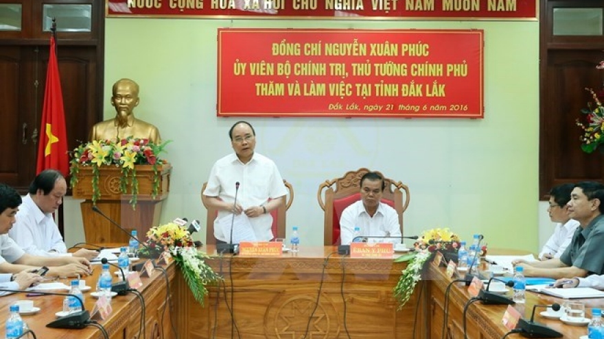 PM urges Dak Lak to accelerate economic restructuring
