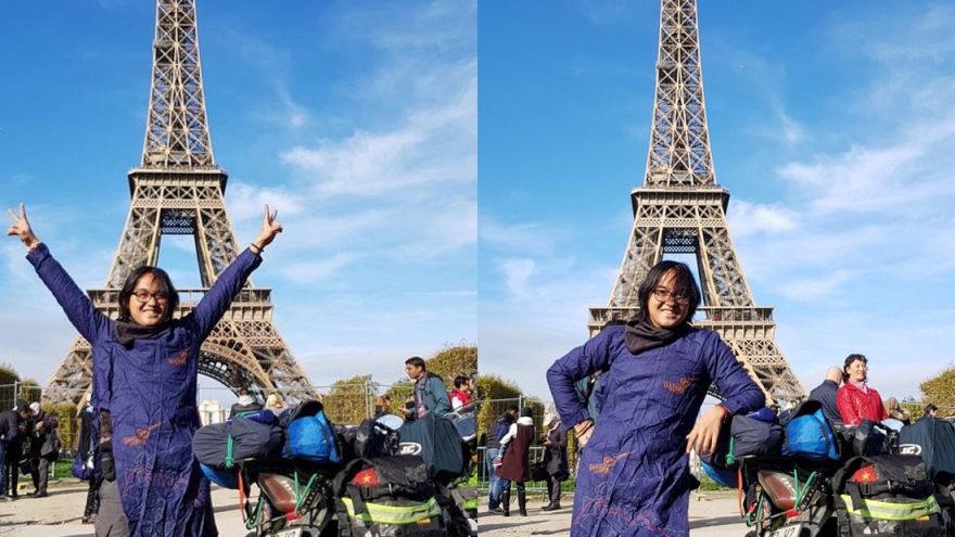 Vietnamese motorcyclist finishes Vietnam-France in 150 days 