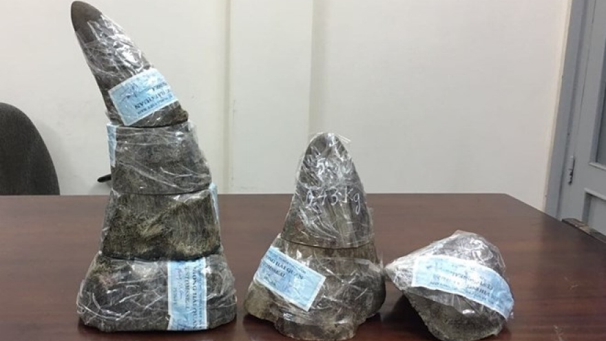 Five kg of rhino horn seized at southern airport