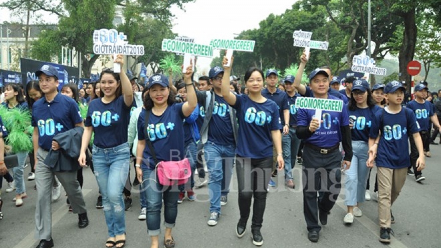 
        Hanoi goes vibrant with activities response to Earth Hour
                              