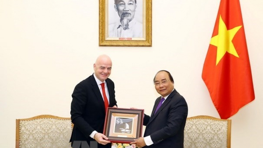 Prime Minister welcomes FIFA President