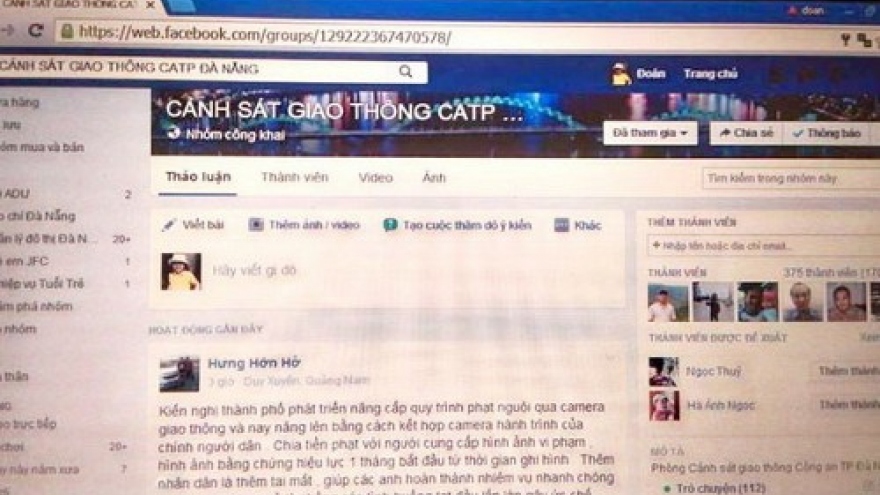 Traffic police open Facebook page in central Vietnam