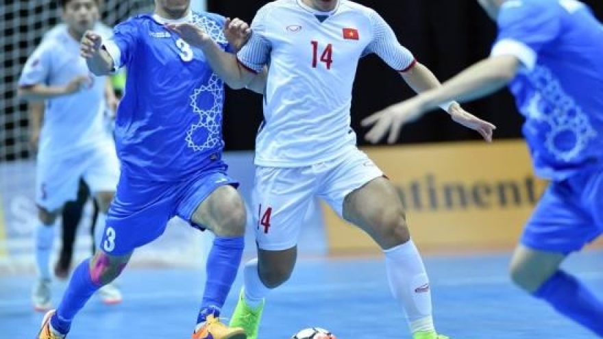 Vietnam loses to Uzbekistan 1-3 at Asian futsal event