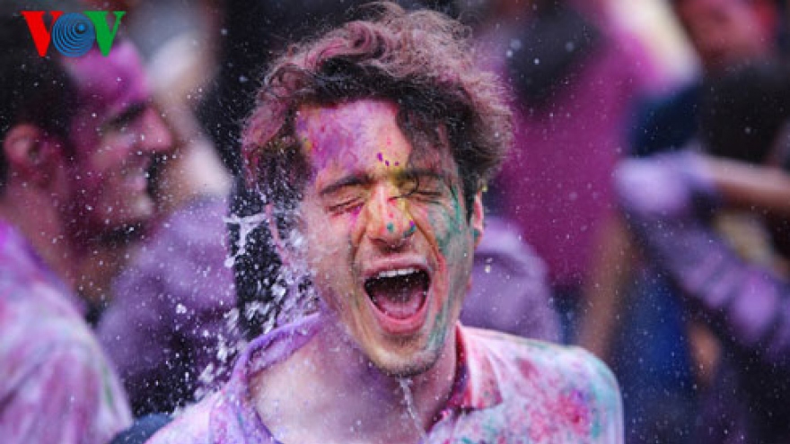 Indian Holi Festival of Colours in Hanoi