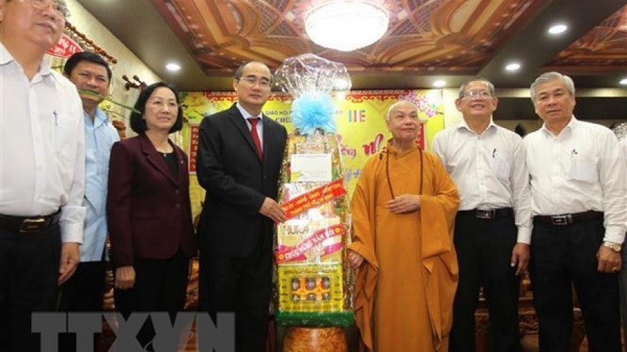 HCM City’s leader pays pre-Tet visits to religious dignitaries