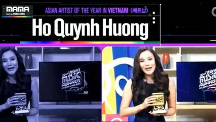 Ho Quynh Huong wins big at MAMA 2014 	