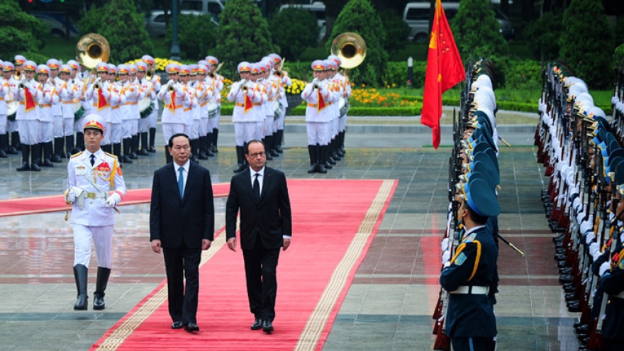 In Photos: First day of French President Hollande’s visit 